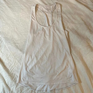 Athleta white racer back tank top xs